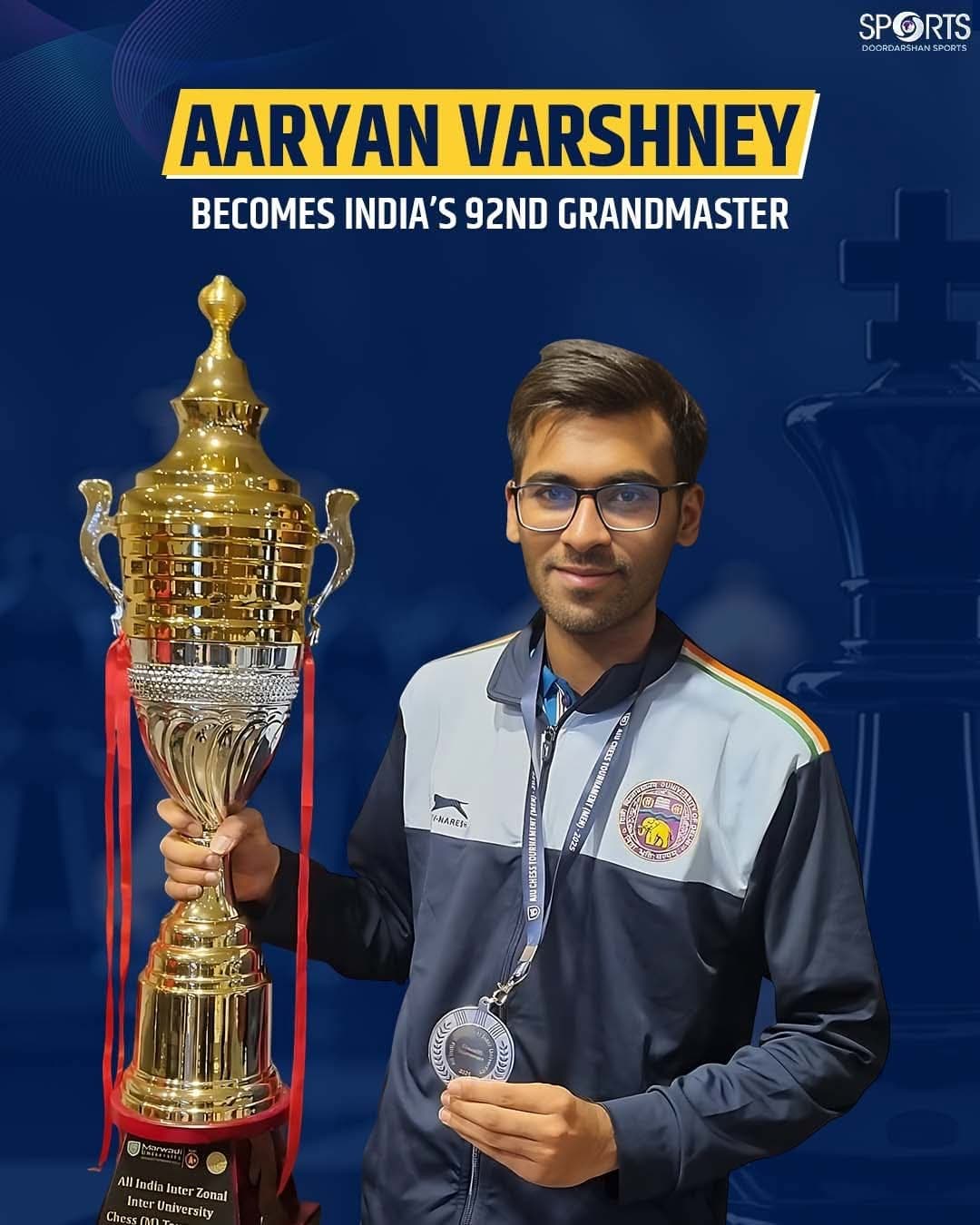 92nd Grand Master Aryan Varshaney