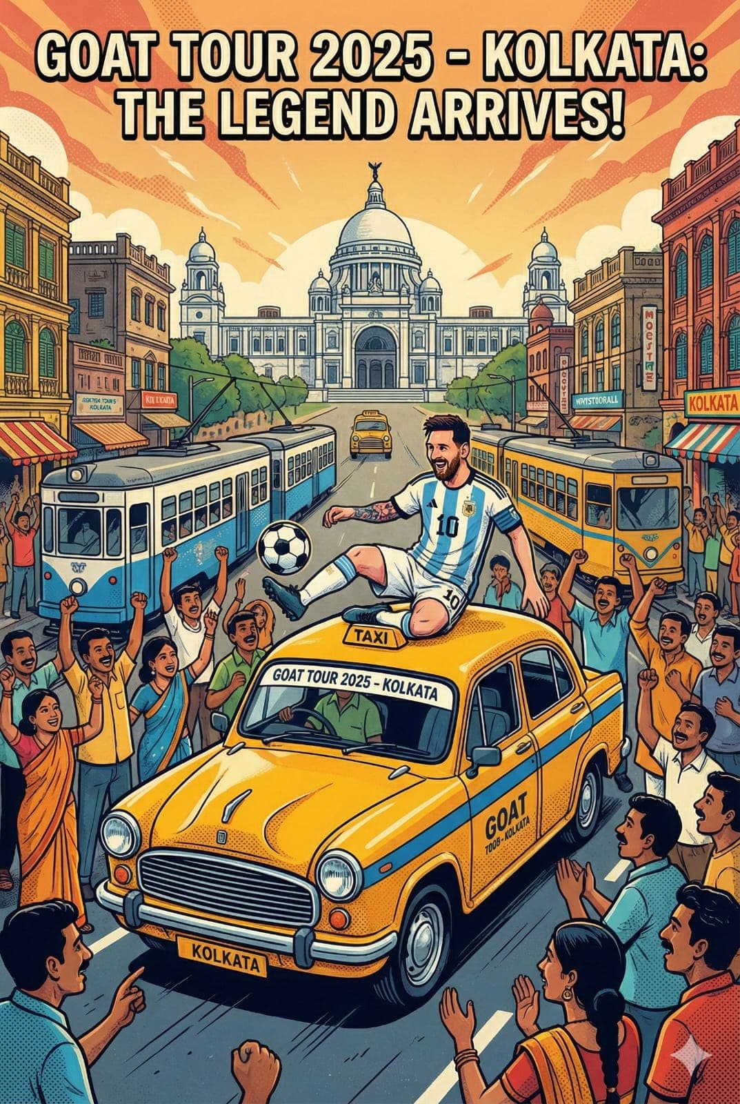 14 साल के लंबे इंतजार के बाद भारत पहुंचे फुटबॉल के भगवान लियोनेल मेसी; कोलकाता में फैंस का जनसैलाब